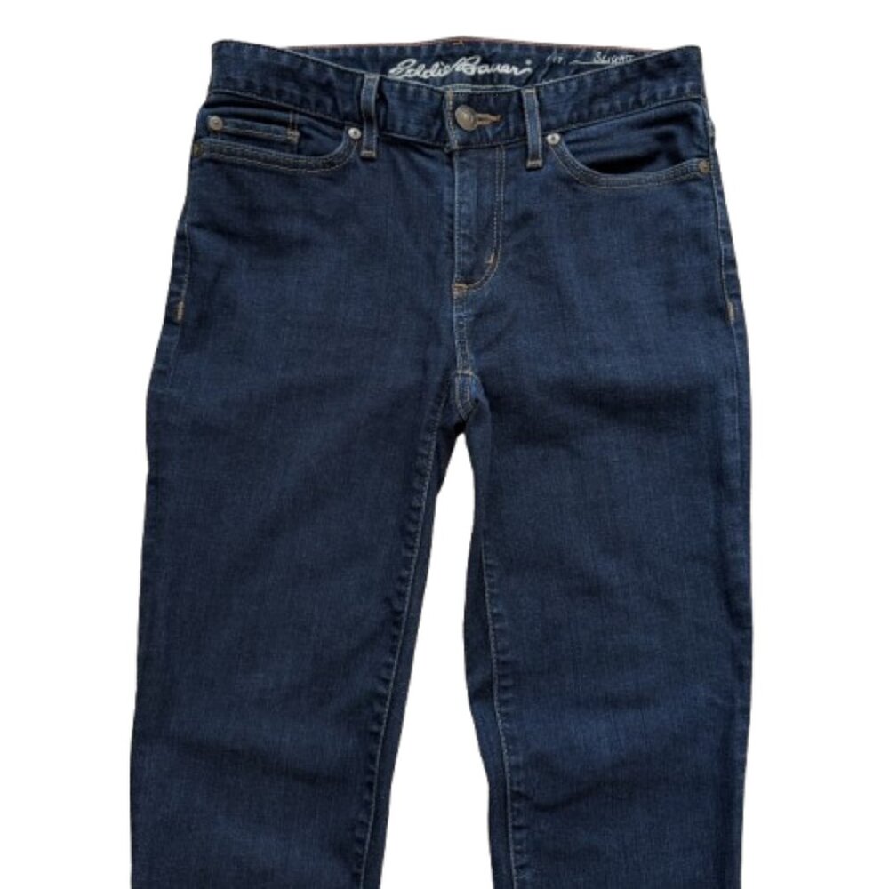 Eddie Bauer Slightly Curvy Straight Leg Jeans - Picture 2 of 6